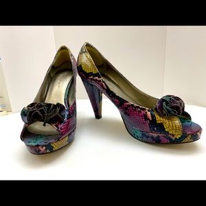 Madden Girl Leather Heels. Like new.